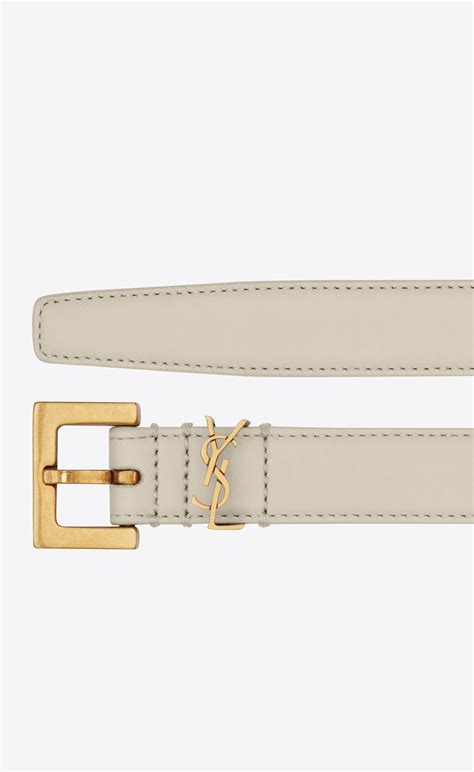 ysl narrow monogram belt|saint laurent YSL belt.